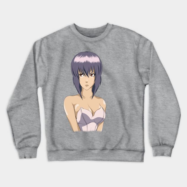 Motoko Kusanagi Crewneck Sweatshirt by Shiro743